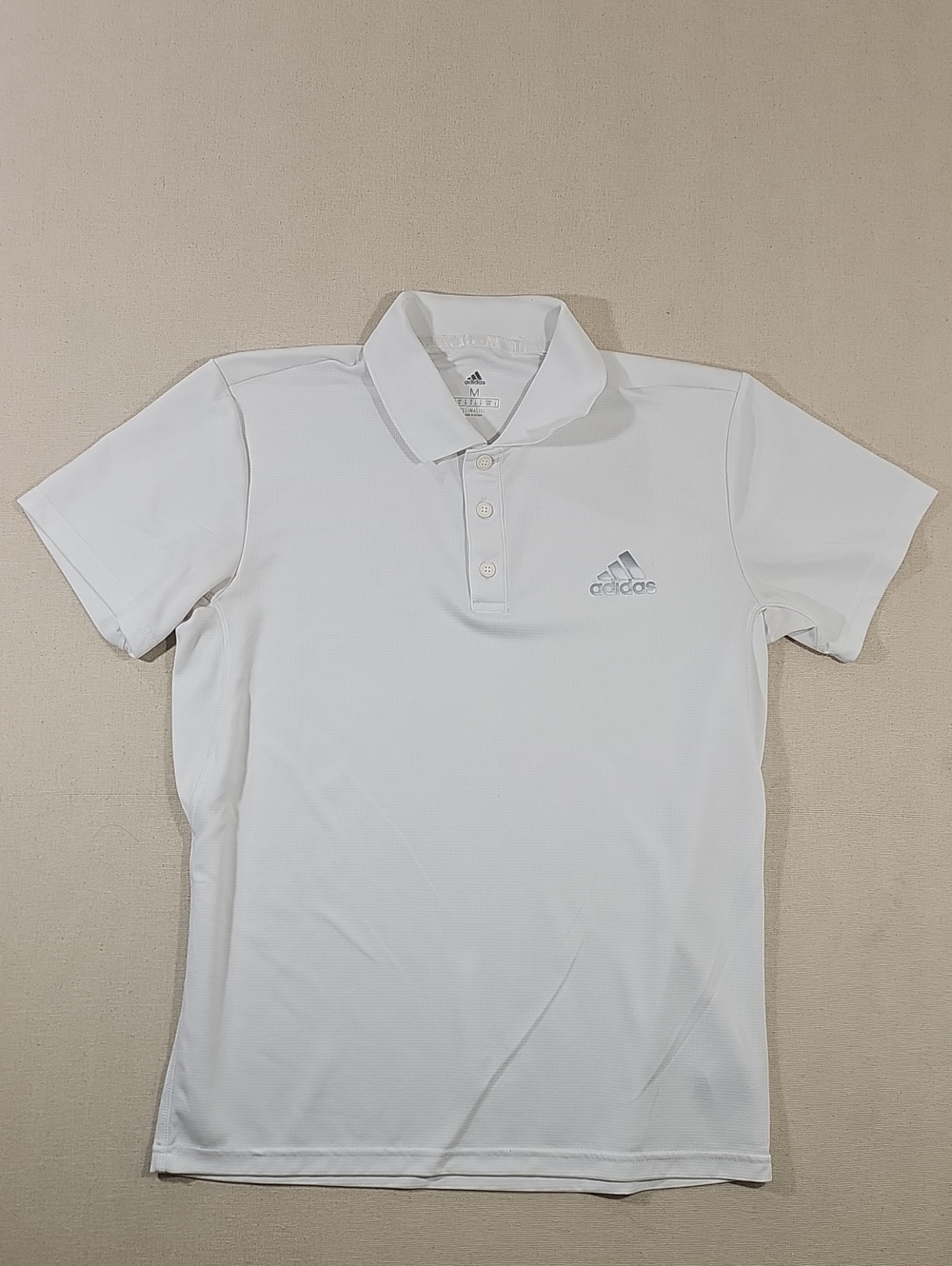 adidas Men’s White Performance Polo